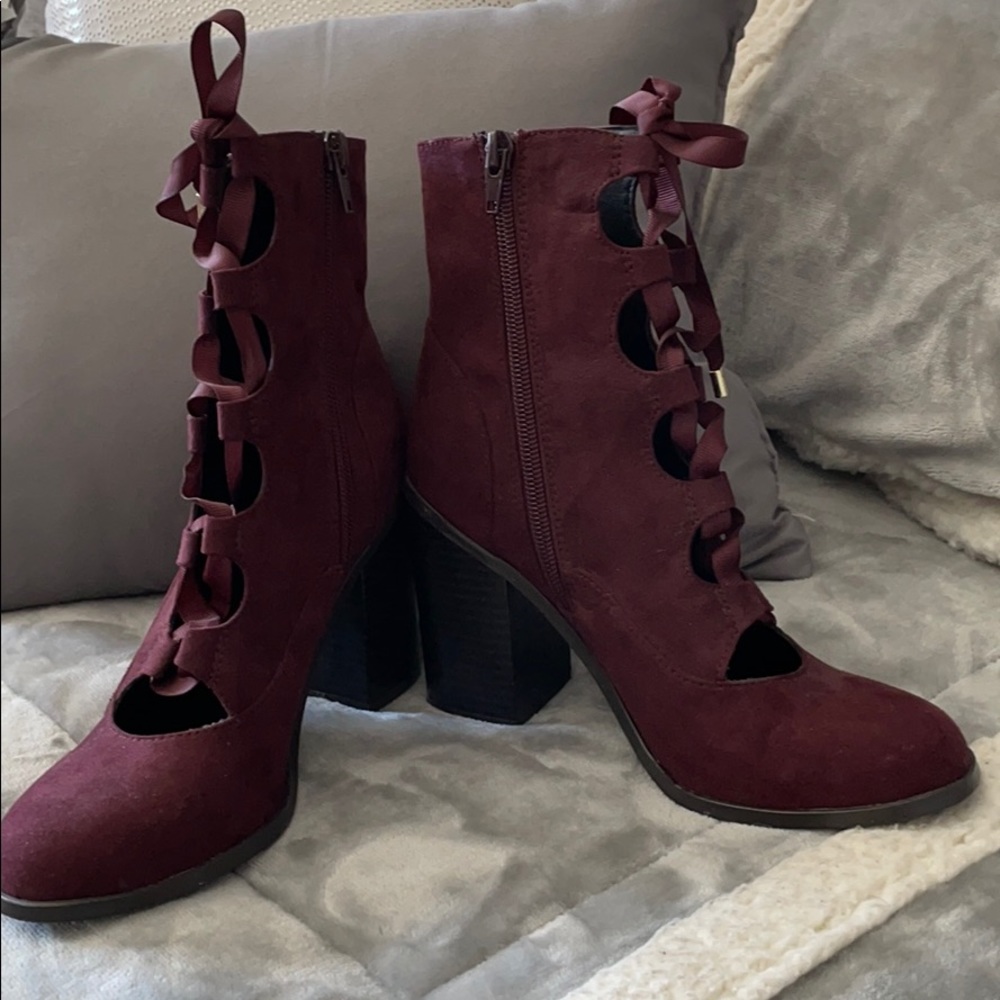 Indigo booties
